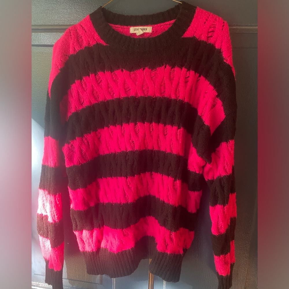 Steve Madden Karli Sweater in Pink Glo